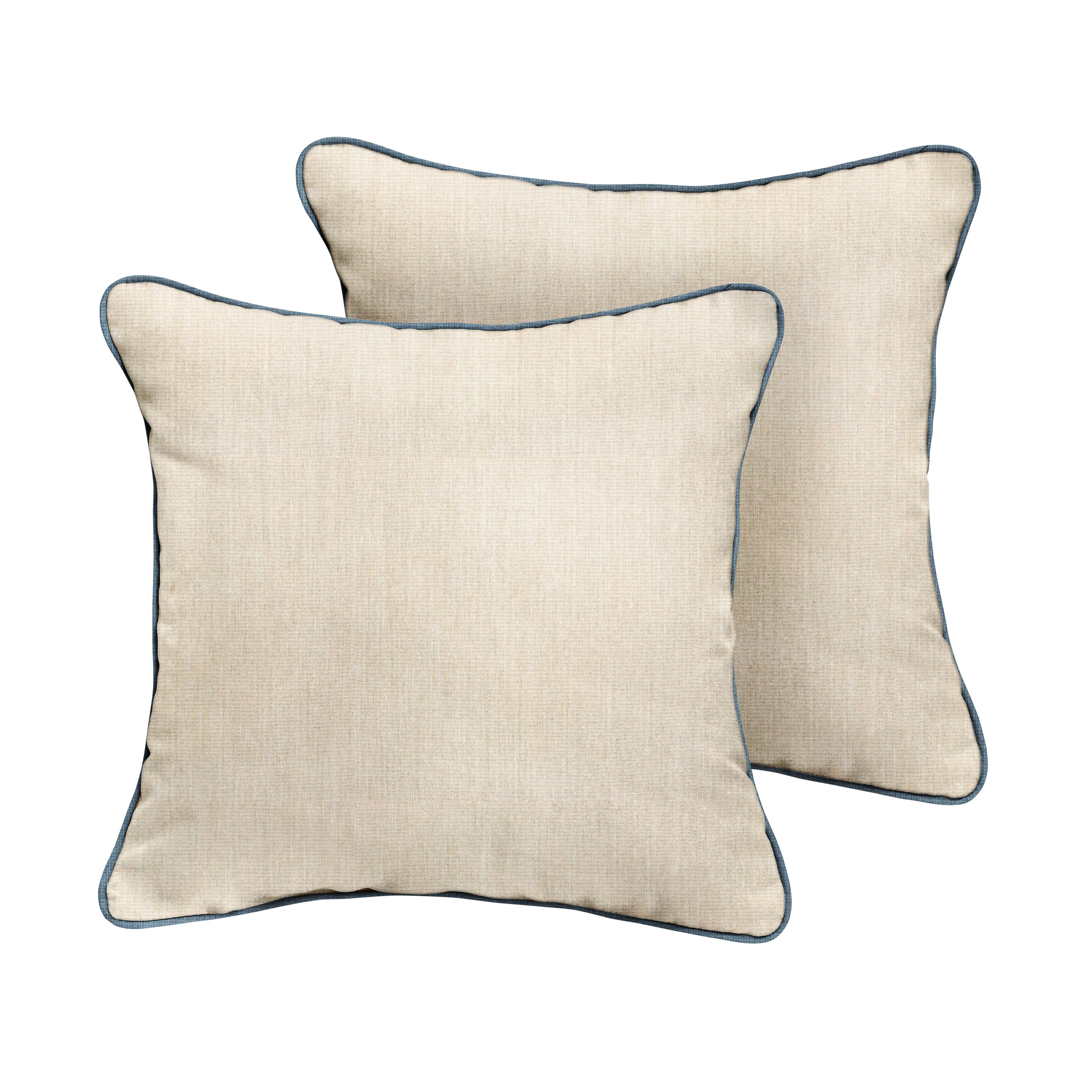 Sunbrella square outdoor pillow, Spectrum Denim