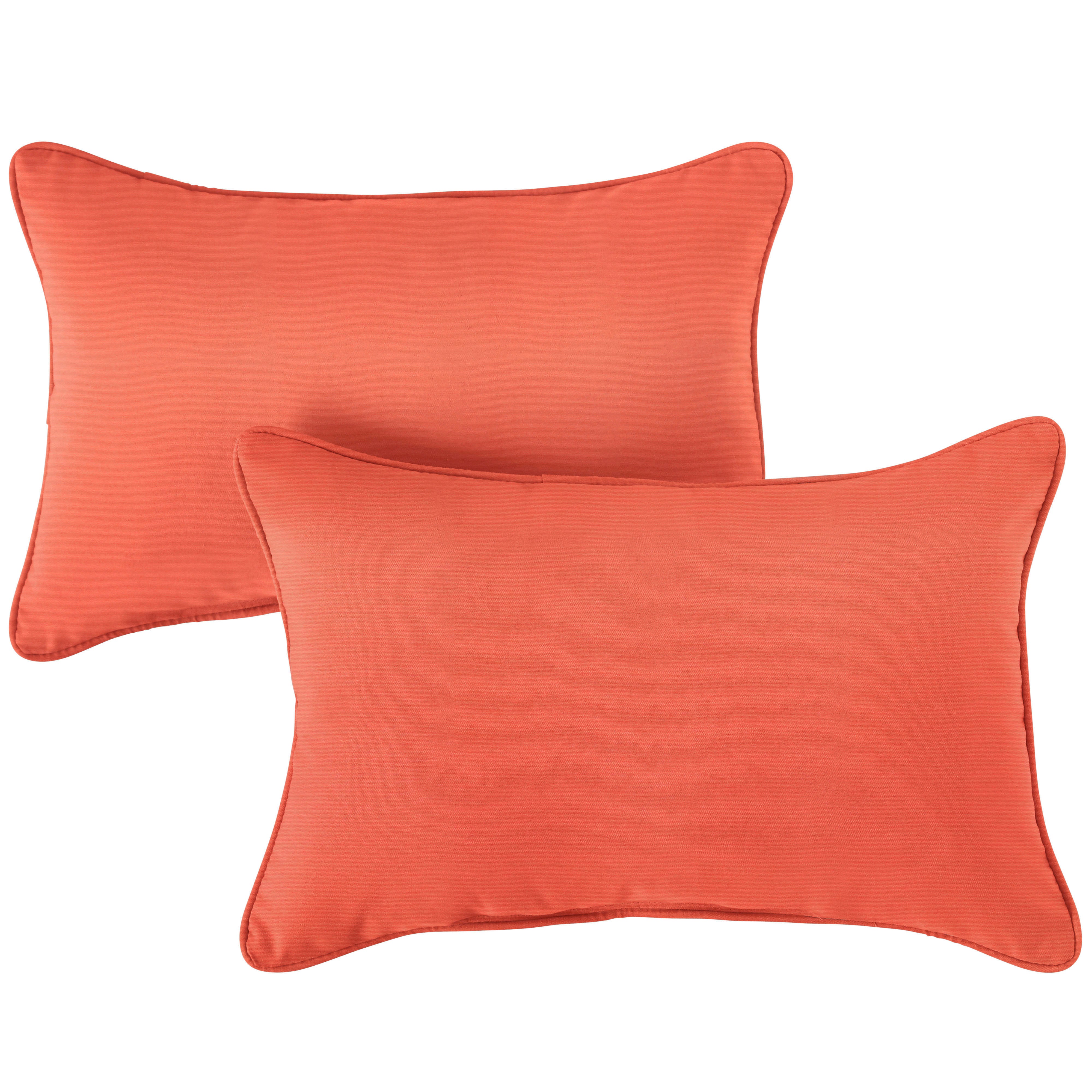 Corded Lumbar Outdoor Pillow Set of 2