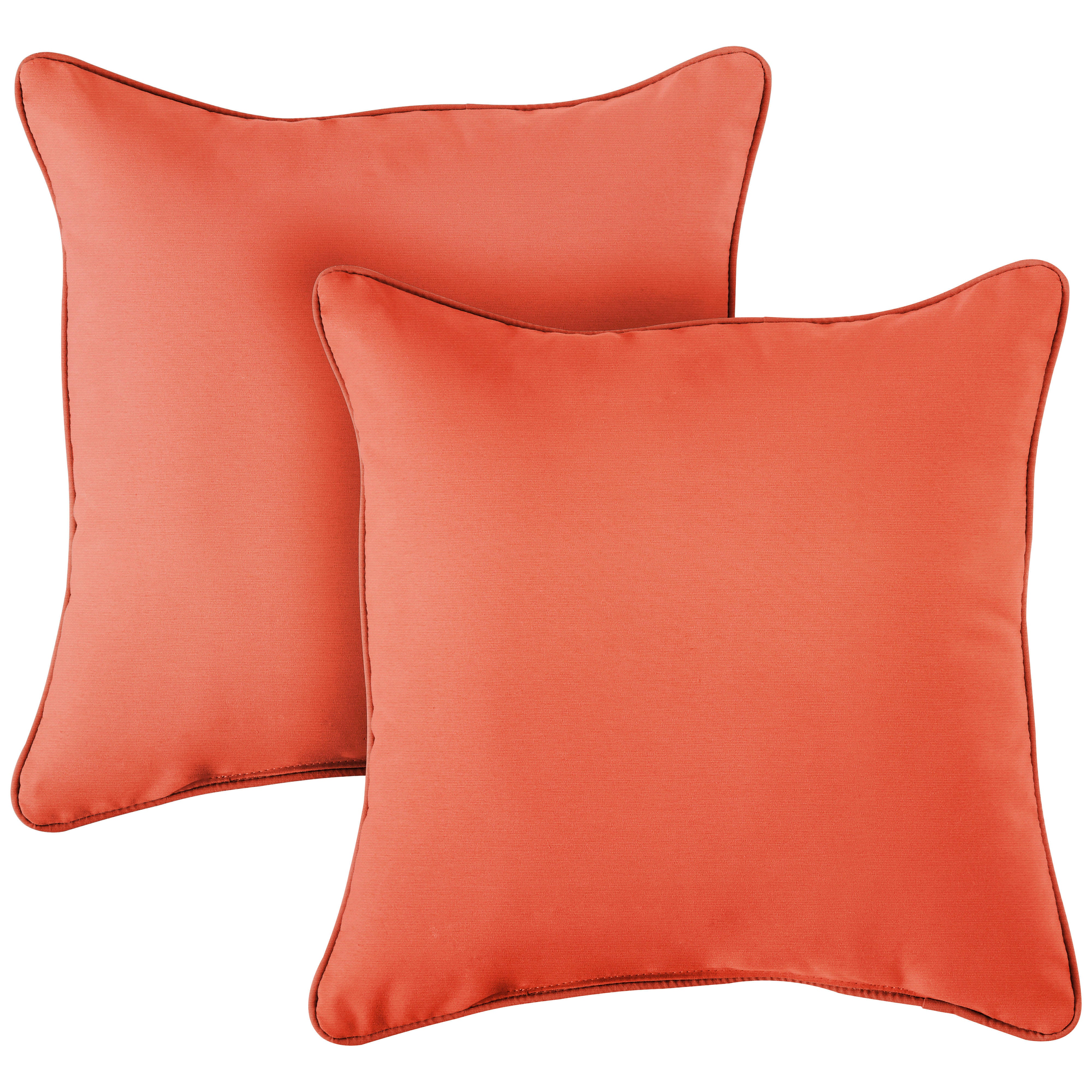 Corded Square Outdoor Pillow Set of 2
