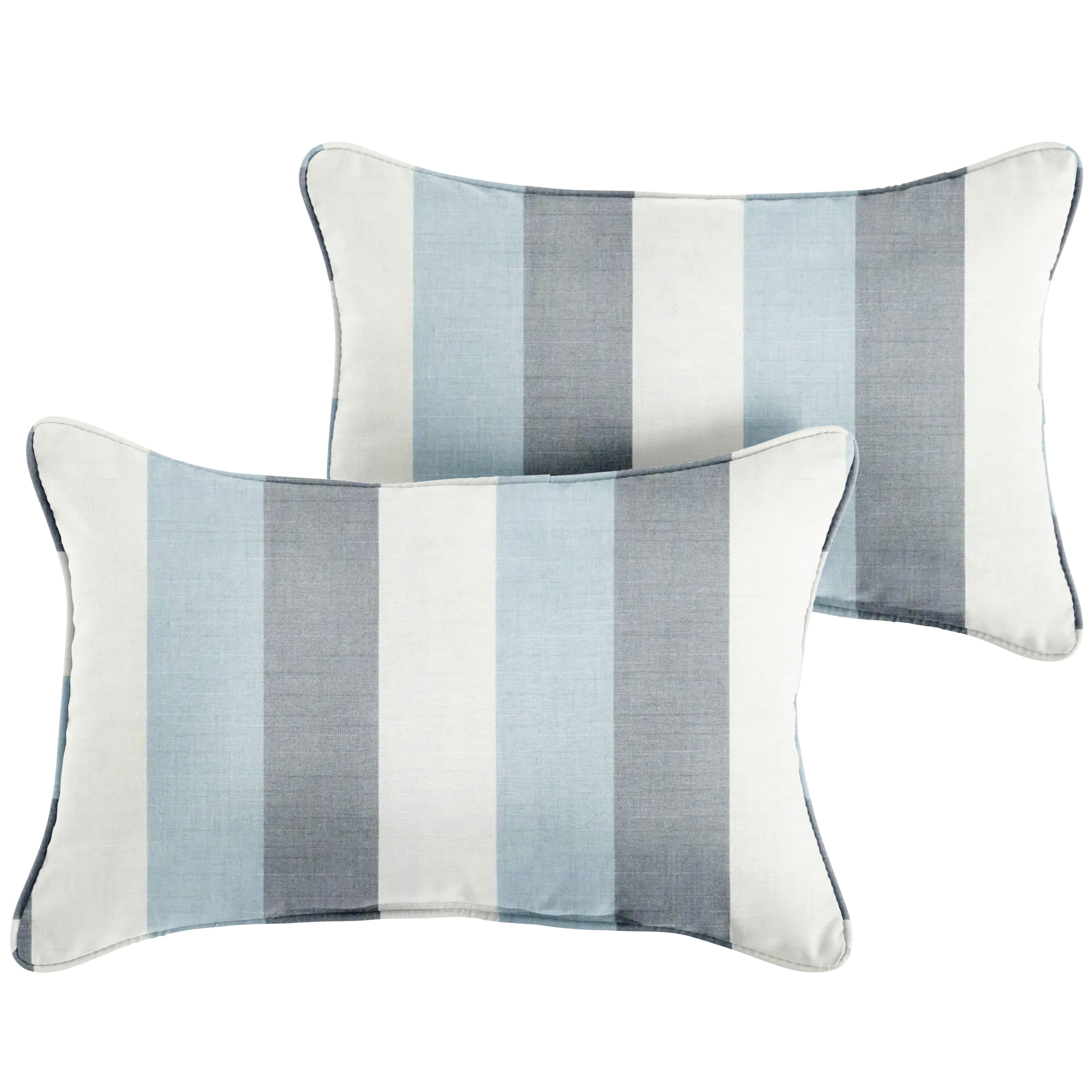 Sunbrella Rectangle Outdoor Pillow - Direction Dew - 26 x 16 in
