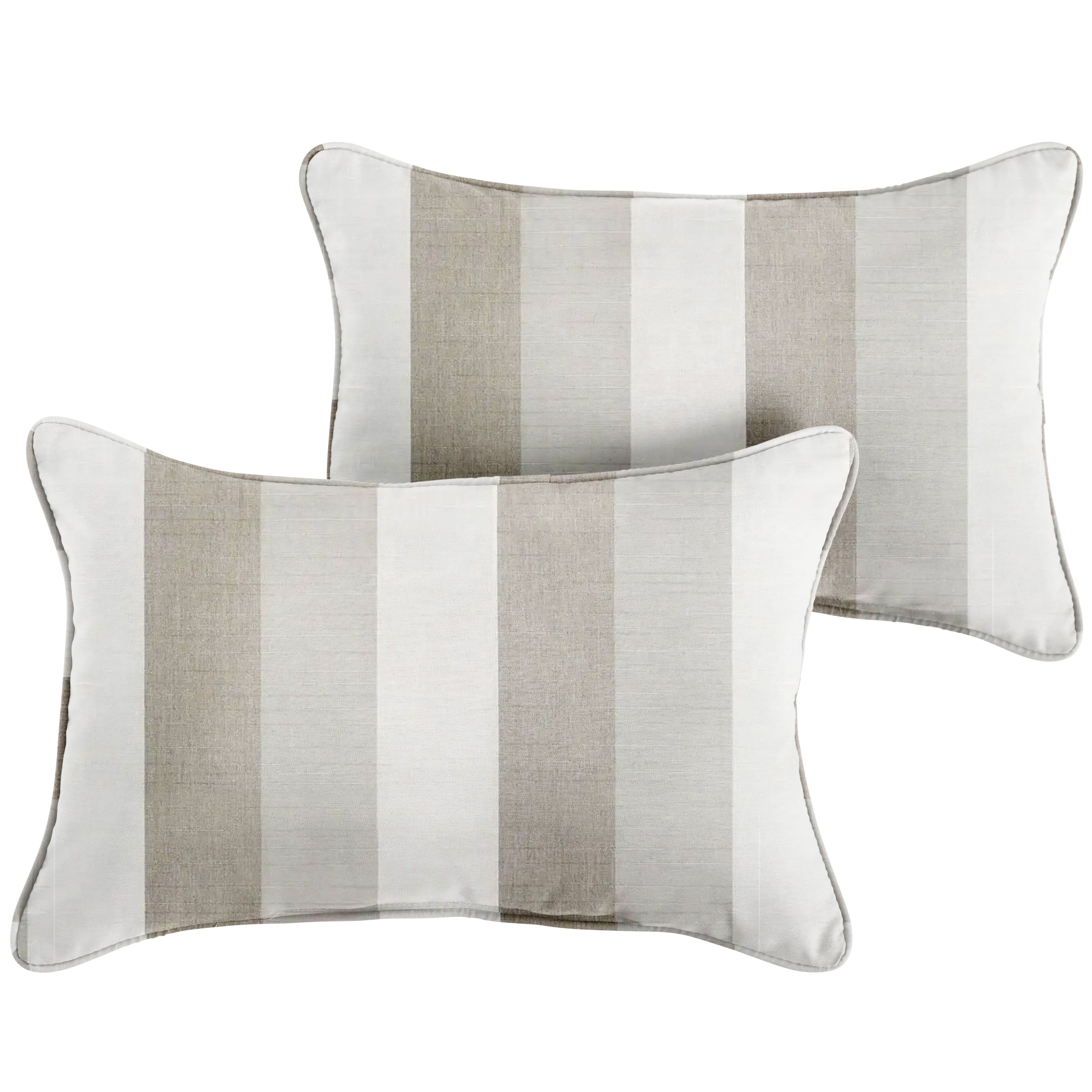 Sunbrella Rectangle Outdoor Pillow - Direction Linen - 26 x 16 in