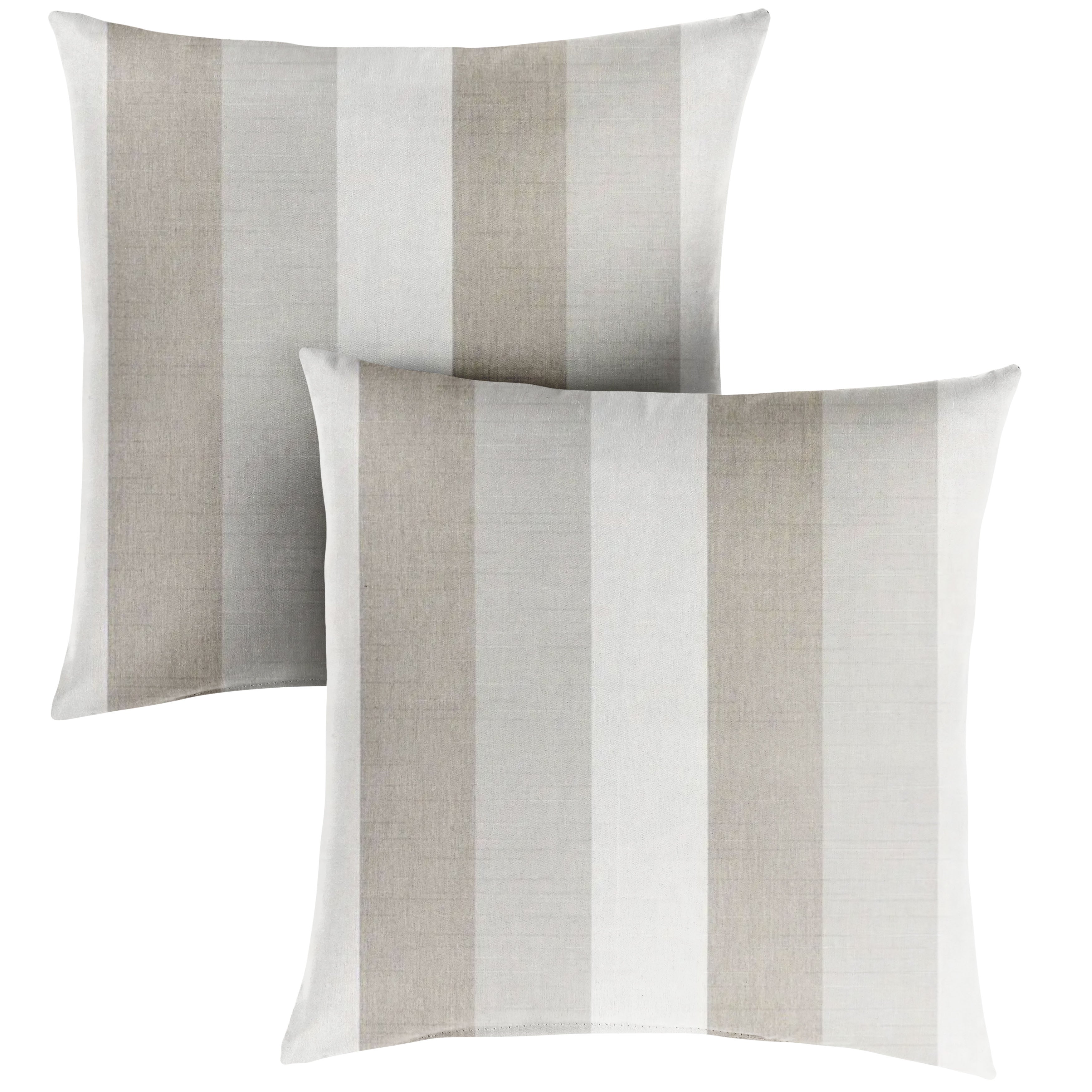 Sunbrella Square Outdoor Pillow - Direction Linen - 24 x 24 in