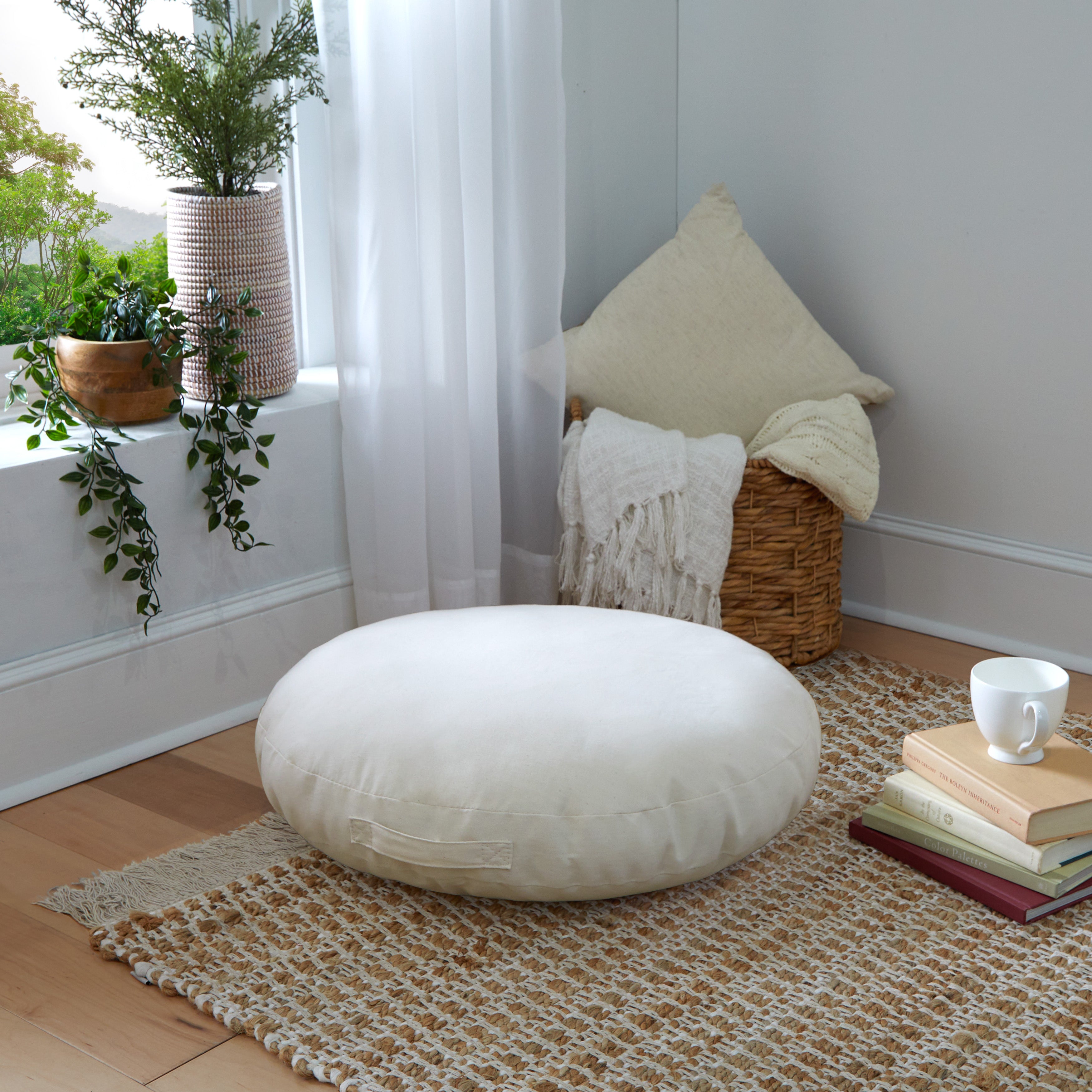 Round Indoor Floor Pillow