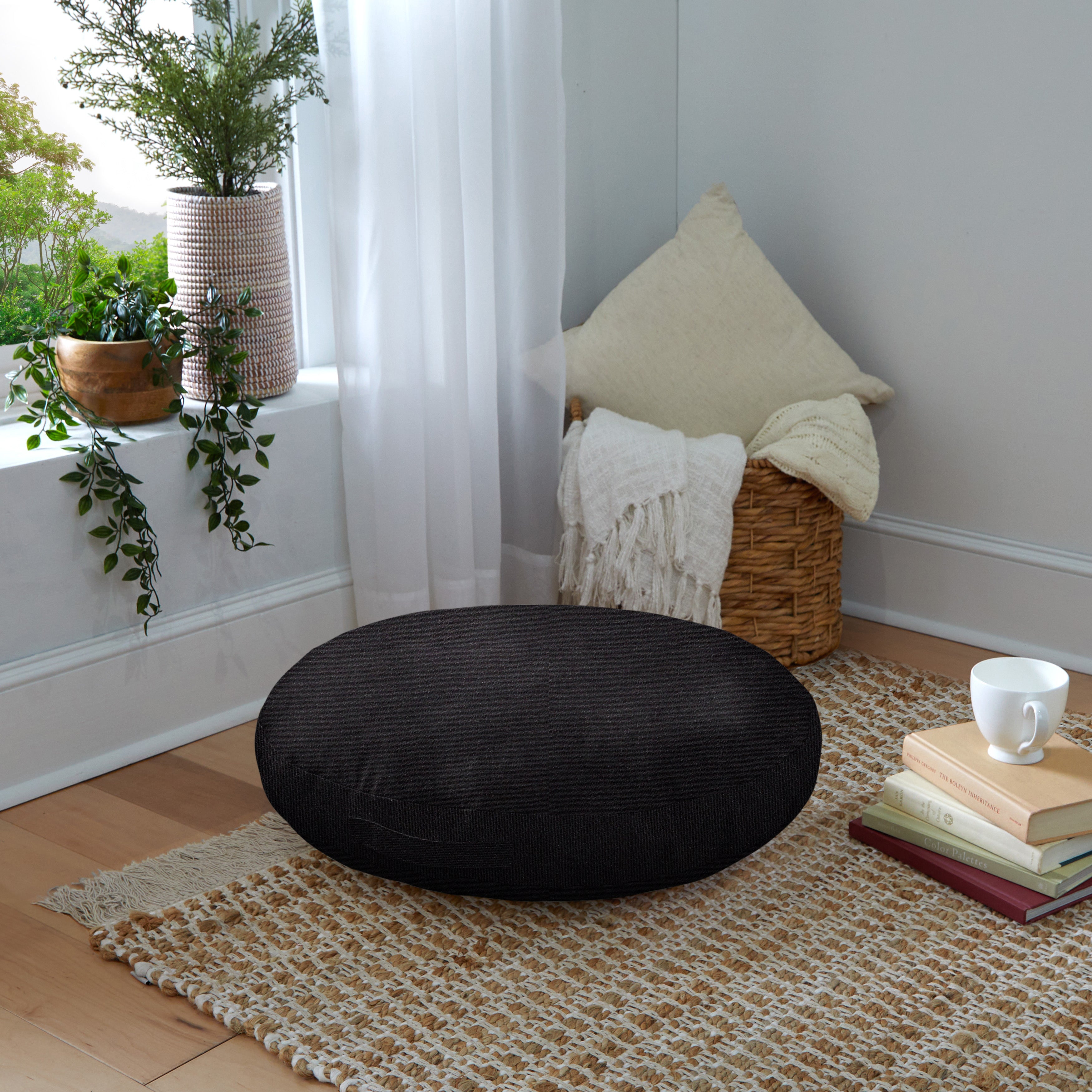 Round Indoor Floor Pillow