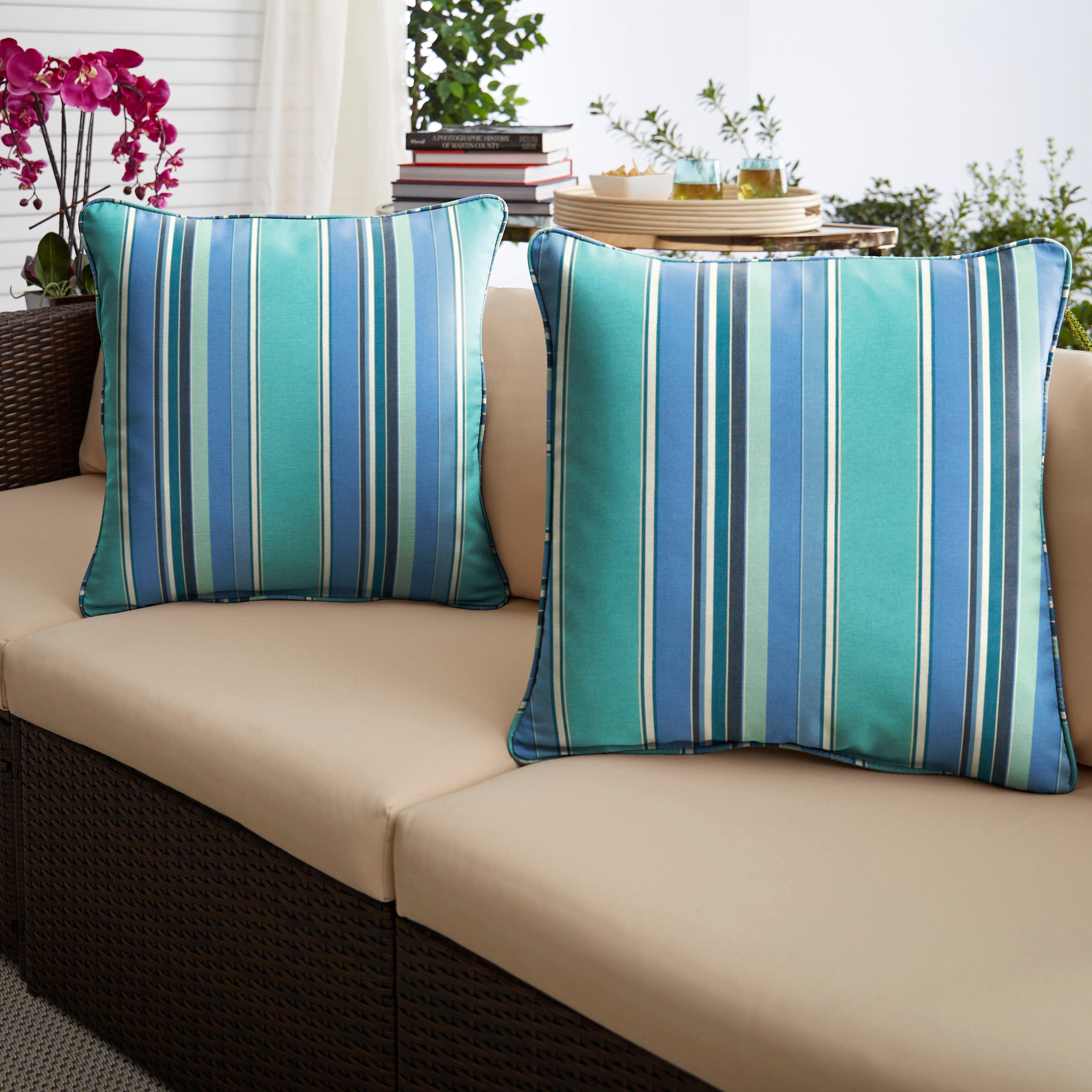 Sunbrella Dolce Square Corded Pillow (Set of 2) - Sorra Home