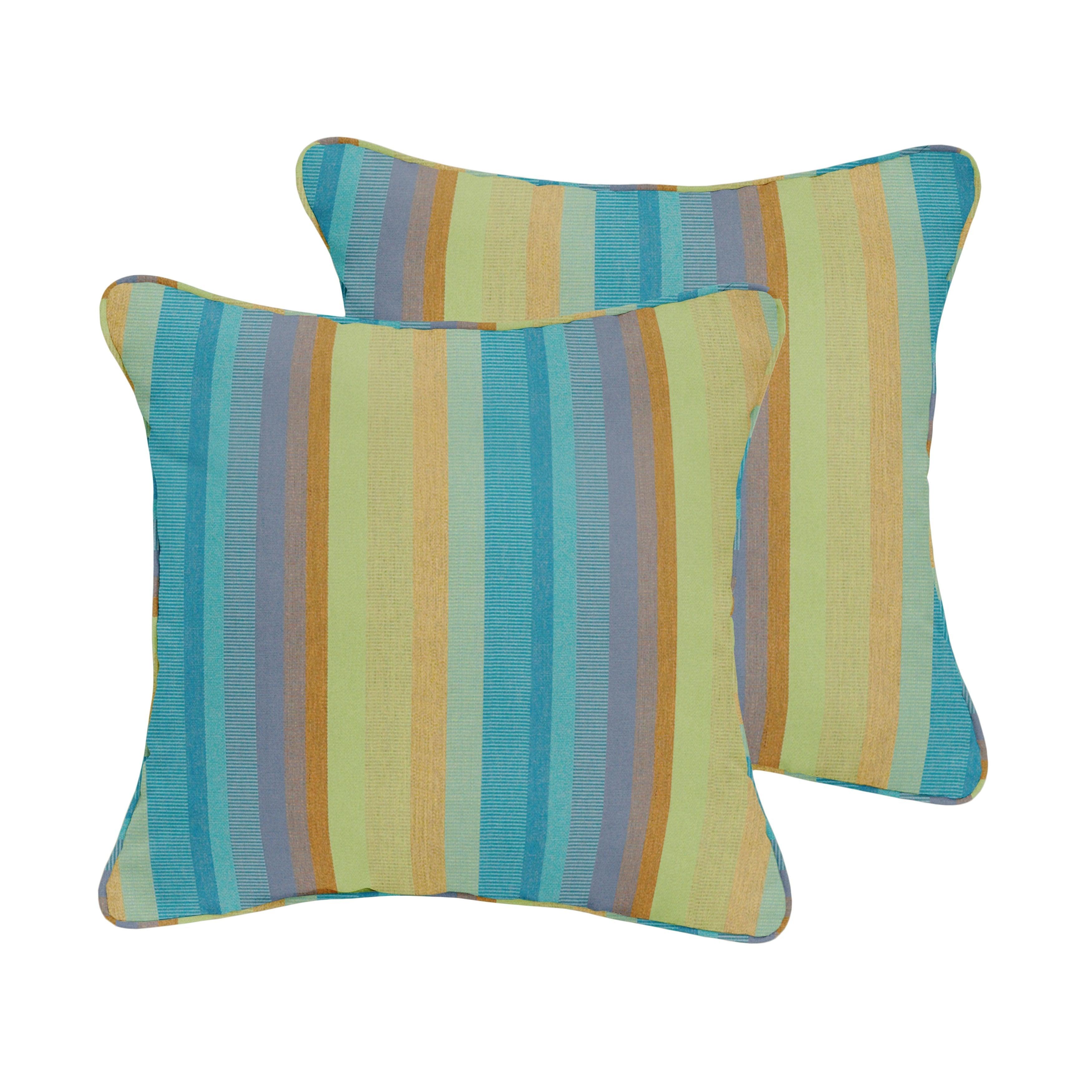 Sunbrella Astoria Square Corded Pillow (Set of 2) - Sorra Home
