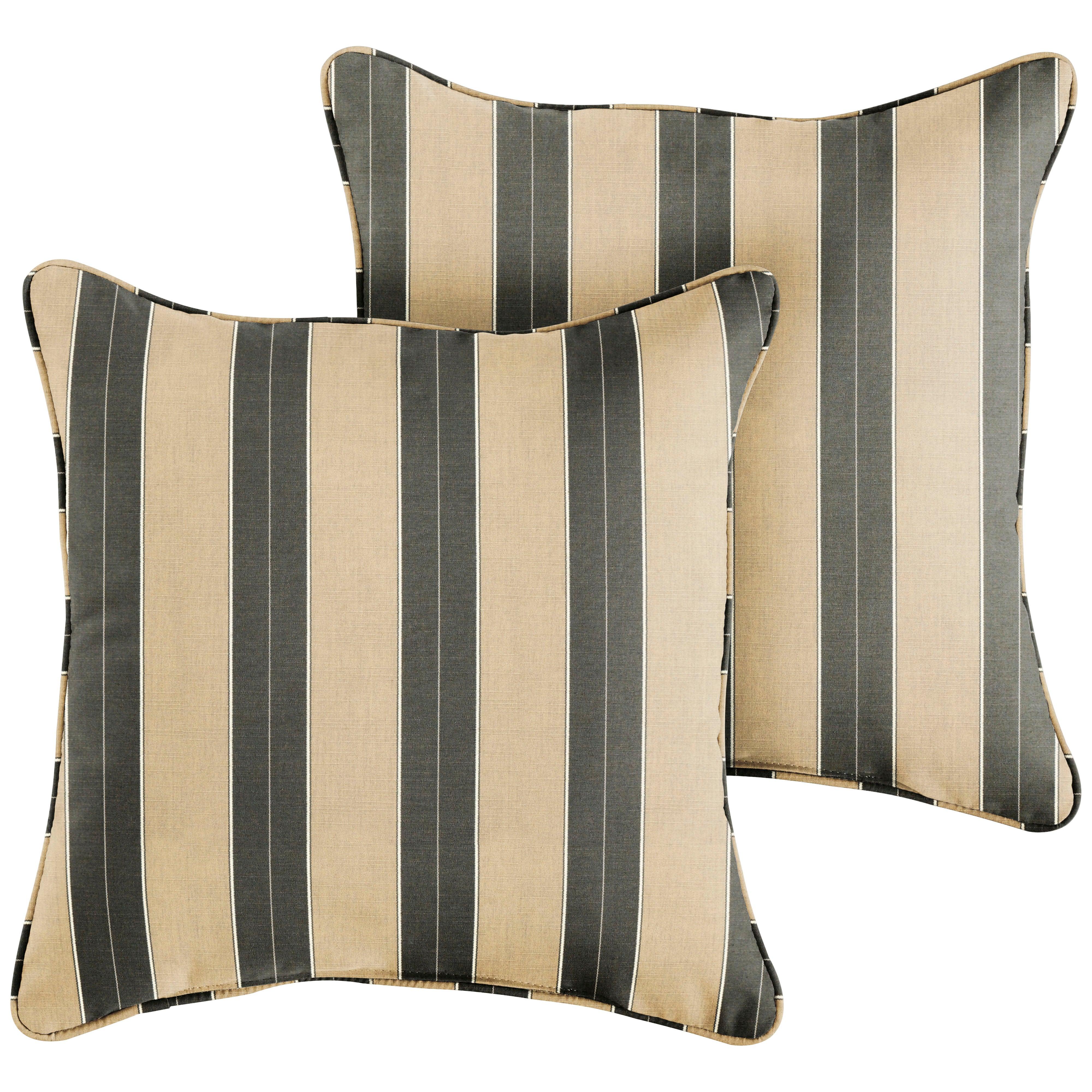 Sunbrella Berenson Square Corded Pillow (Set of 2) - Sorra Home
