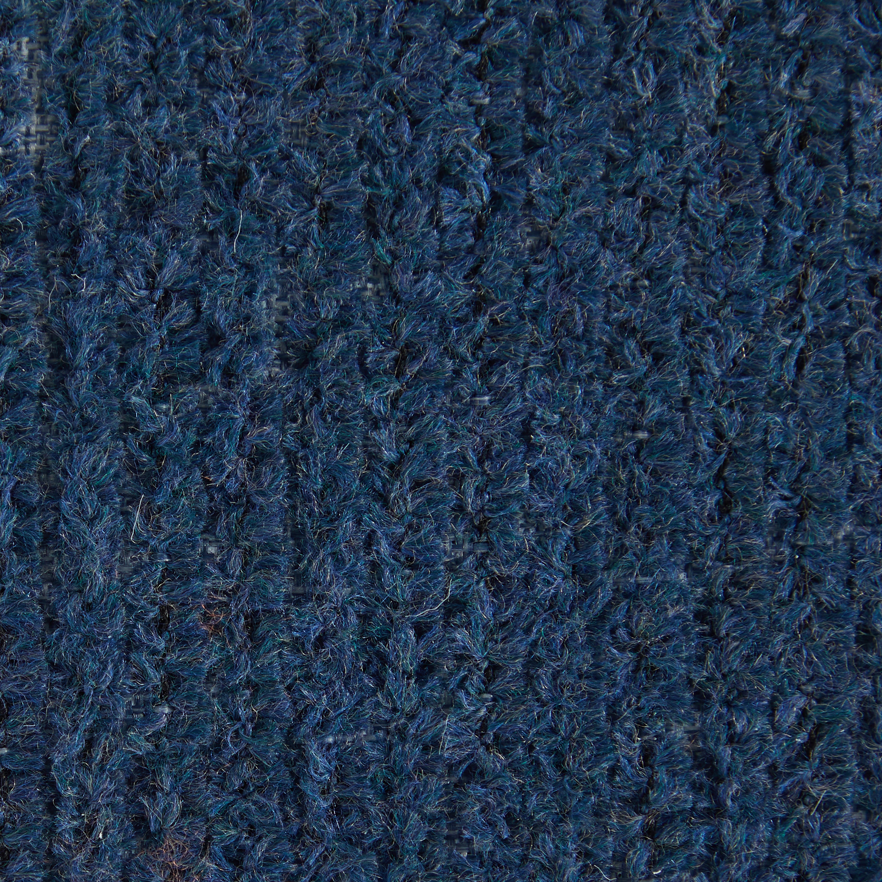 Sunbrella 17 in Square Outdoor Bean Pouf - Continuous Indigo