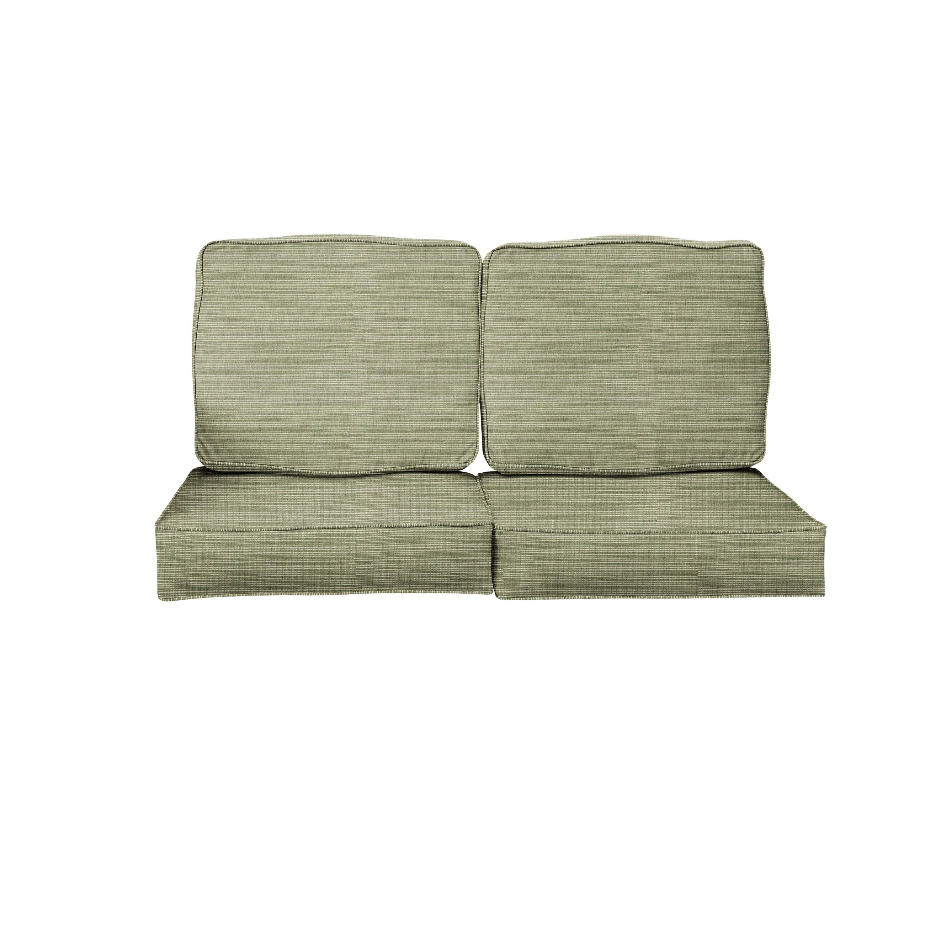 Sunbrella Deep Seating Loveseat Cushion Set - Sorra Home