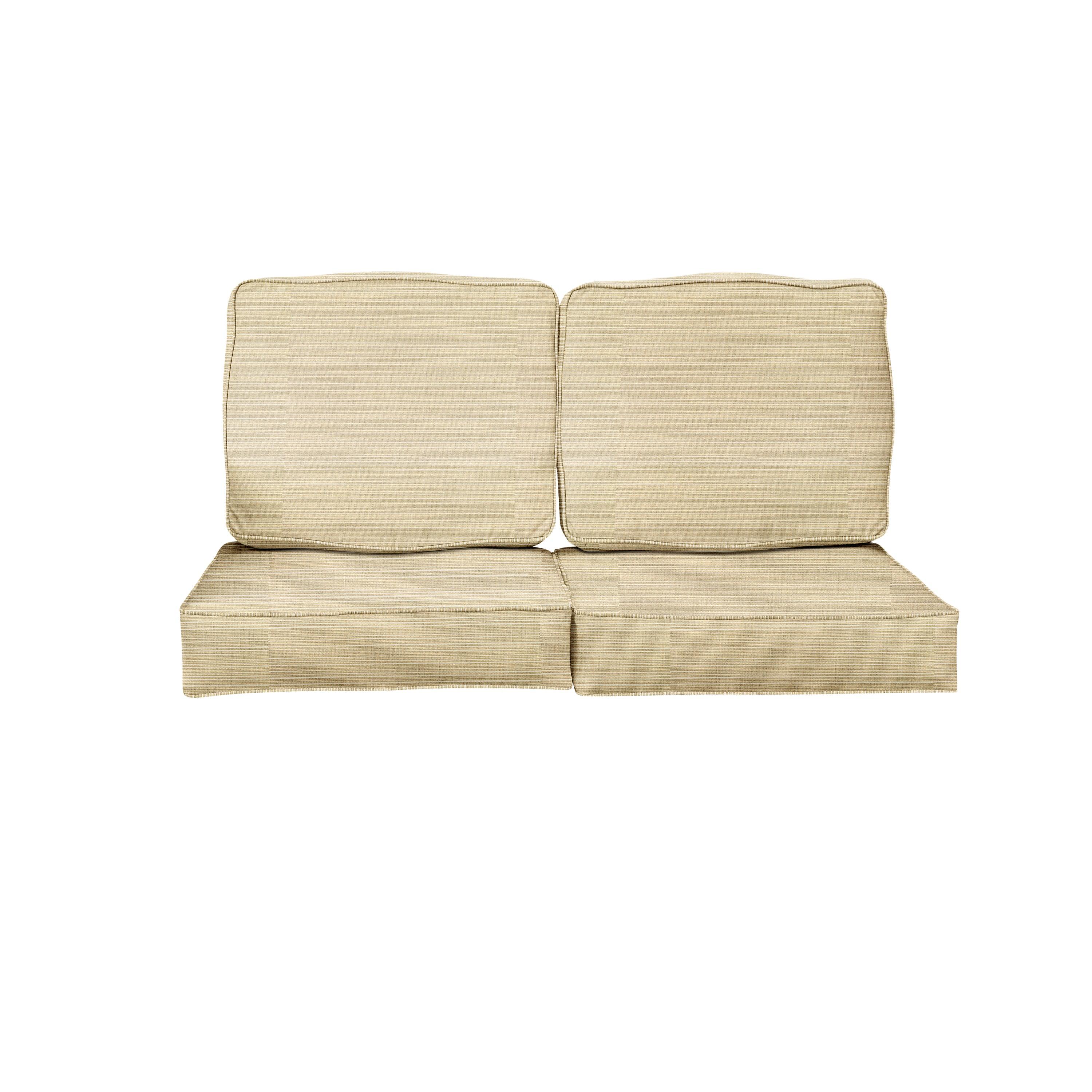 Sunbrella Deep Seating Loveseat Cushion Set - Sorra Home