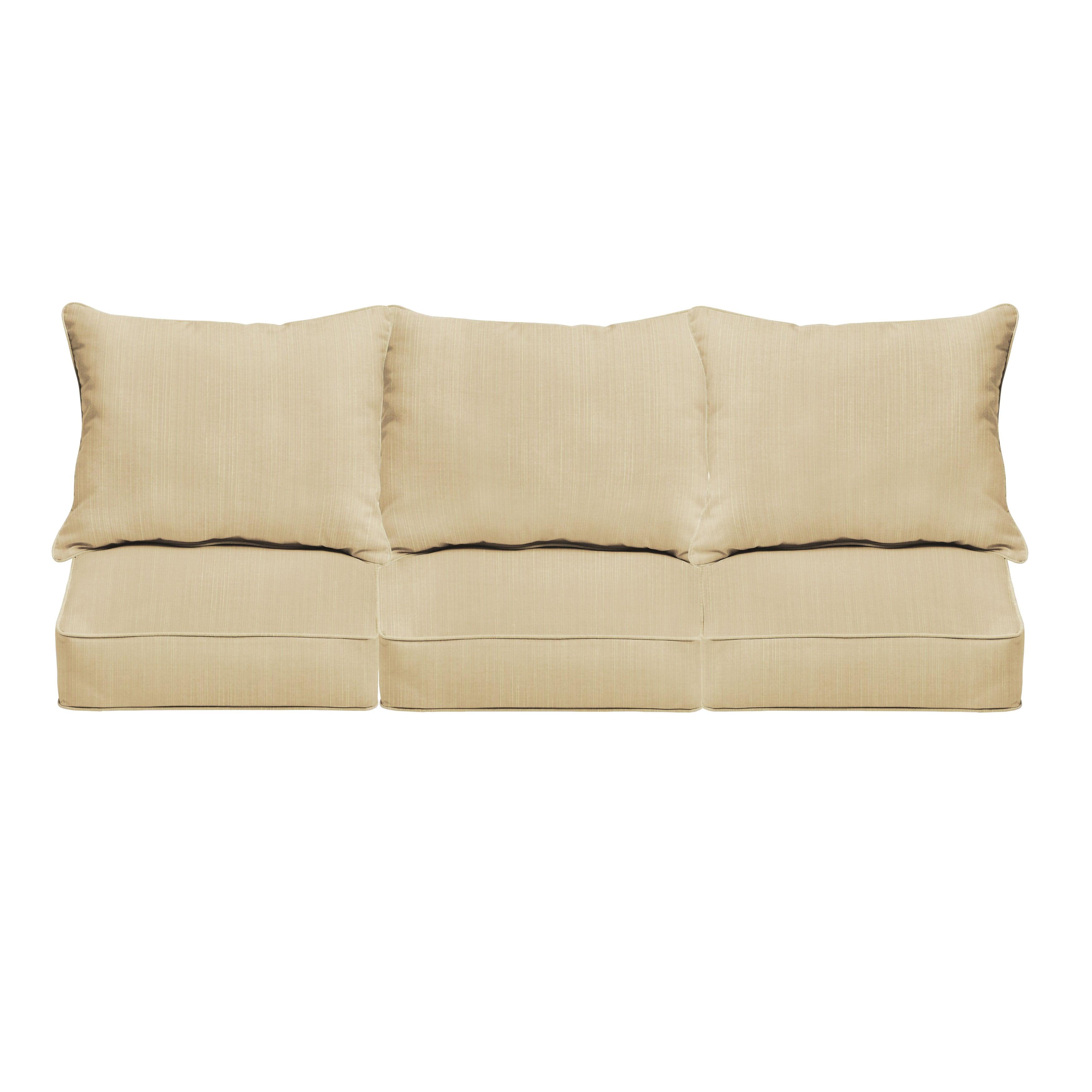 Sunbrella Deep Seating Sofa Pillow & Cushion Set - Sorra Home