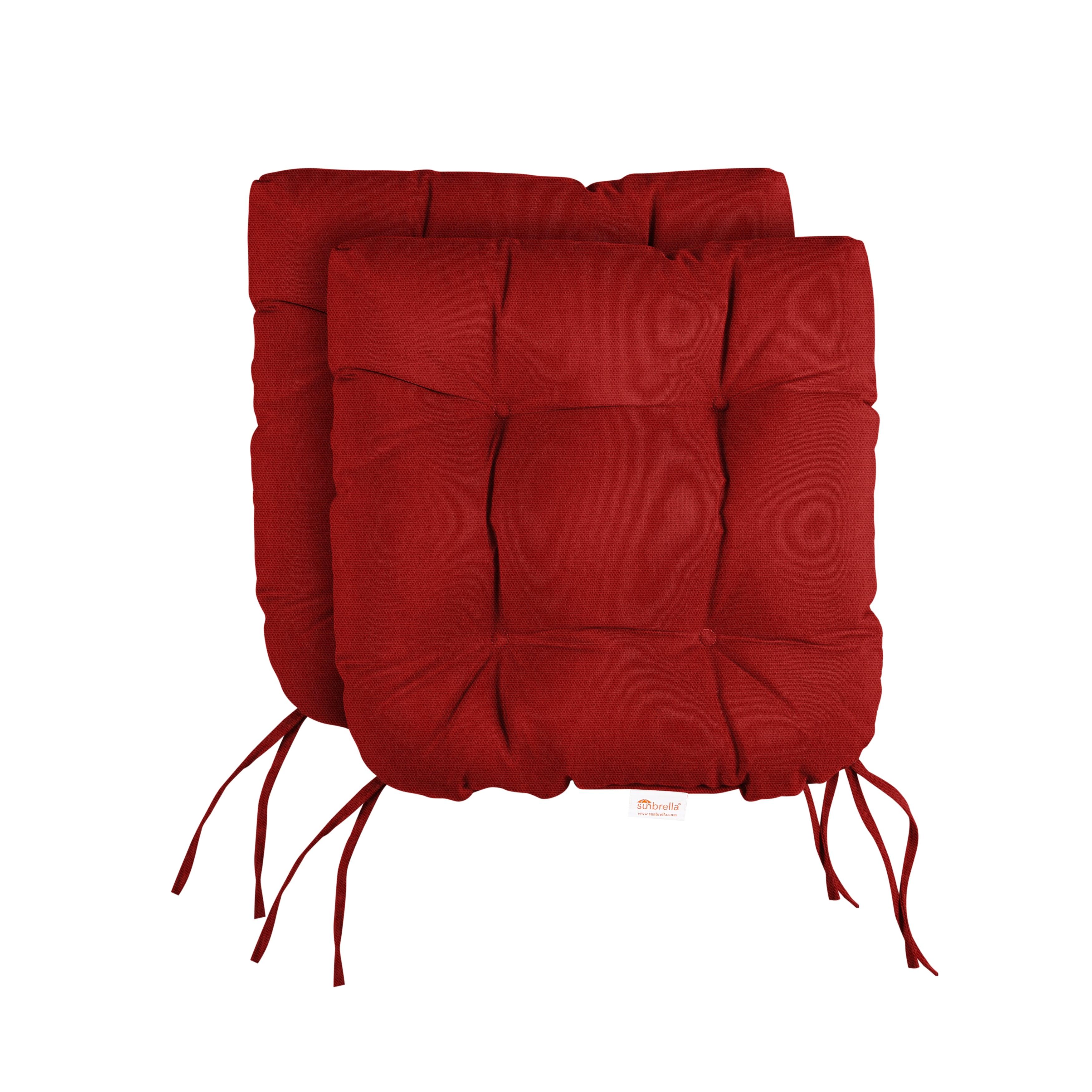 Sunbrella Tufted Round Back Cushion (Set of 2) - Sorra Home