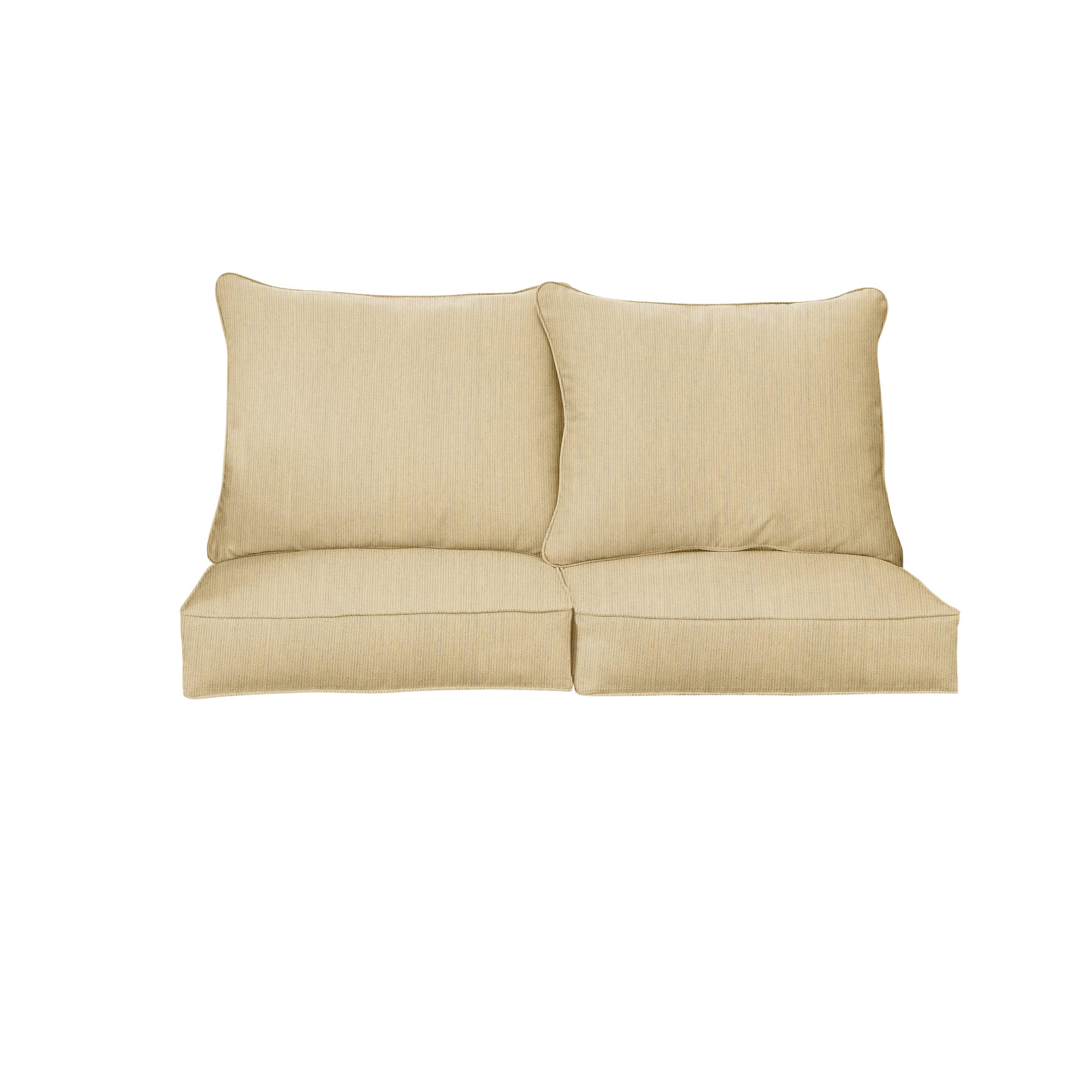 Sunbrella Deep Seating Loveseat Pillow & Cushion Set - Sorra Home