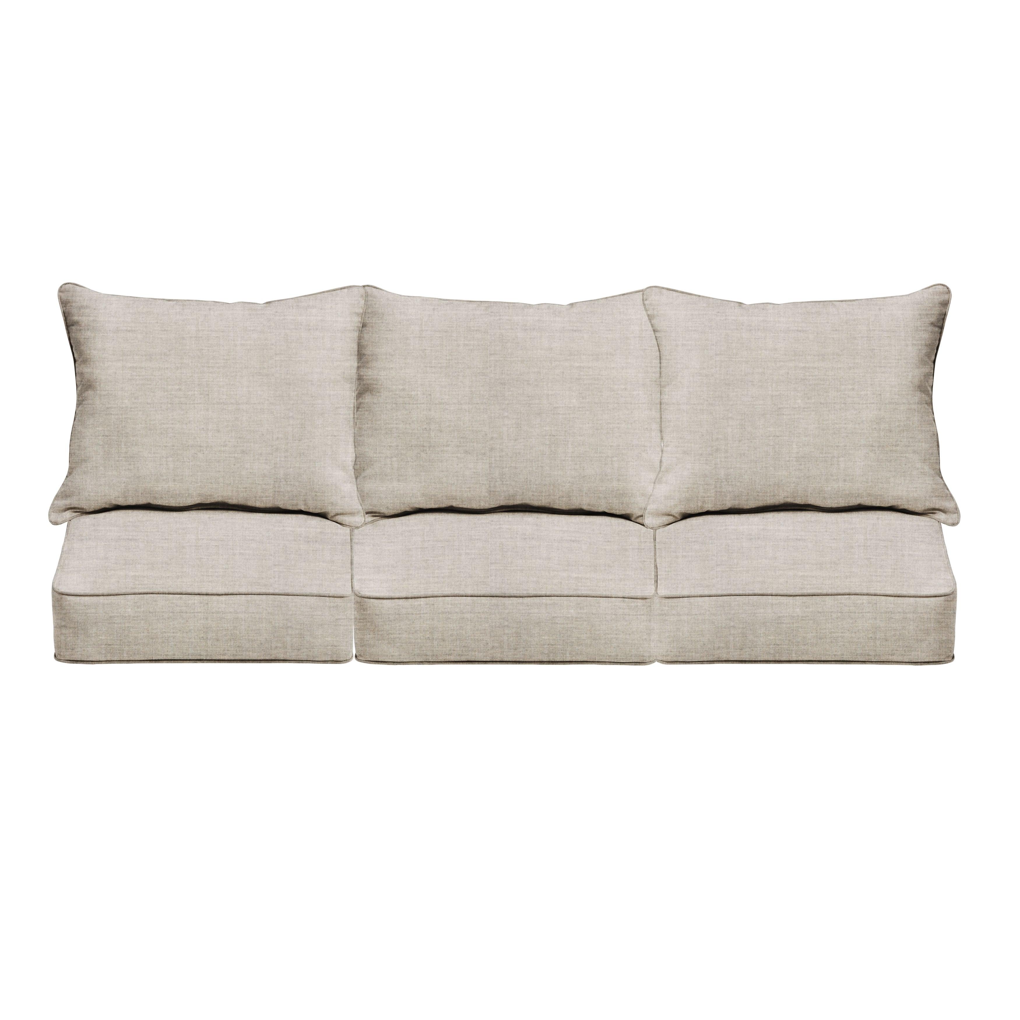 Sunbrella Deep Seating Sofa Pillow & Cushion Set - Sorra Home